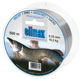 Climax Hecht 300m 0,35mm grau - Monofile Schnur